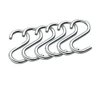 Kuechenprofi 10.05100.38.06 Lot de 6 crochets en S chromés en acier inoxydable Argenté