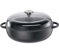 Küchenprofi Bauernpfanne mit Glasdeckel, 24 cm classic black 402551024 4007371061476