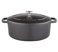 Küchenprofi Bratentopf BRETAGNE oval, 33 cm schwarz 432001033 4007371074308