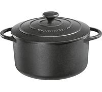 KÜCHENPROFI Cocotte en fonte avec couvercle 4,2 litres Ø24cm noir