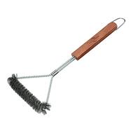 Küchenprofi Brosse de barbecue triangulaire TEXAS en acier avec poignée en palissandre 30 cm, Brosses à barbecue, Nettoyeur grille barbecue