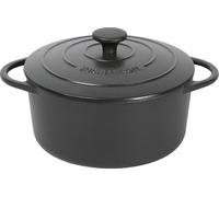KÜCHENPROFI Cocotte en fonte avec couvercle 4,2 litres Ø24cm noir