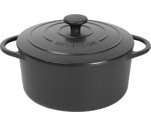 KÜCHENPROFI Cocotte en fonte avec couvercle 4,2 litres Ø24cm noir