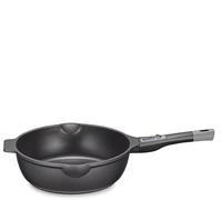 KÜCHENPROFI COOK MILANO Poêle à frire à bord haut en aluminium, 28 cm, passe au four, poignée amovible, poêle à induction, pour tous les types de plaques de cuisson
