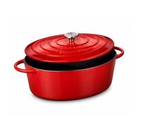 Küchenprofi Marmite ovale 31 cm rouge Provence en fonte 31 cm