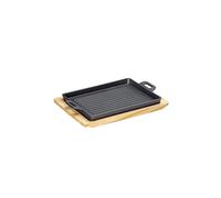 KÜCHENPROFI Plat à griller/de service 32x22xm fonte/noir noir