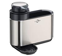Küchenprofi Primus Station de lavage en acier inoxydable avec distributeur de savon intégré 300 ml Bac d'égouttement Brosse à vaisselle et porte-éponge