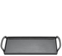 KÜCHENPROFI PROVENCE Plancha 38 cm Noir Fonte avec émail robuste Convient à tous les types de feux, y compris l'induction, multifonction pour pâtisserie, griller et servir