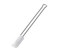 Küchenprofi Spatule en silicone résistant à la chaleur jusqu'à 300 °C | 20 cm de long | Poignée en acier inoxydable | Passe au lave-vaisselle | Grattoir pour pâte | Omelette et crêpes Spatule