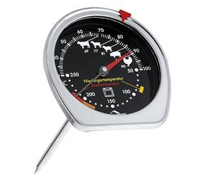 Küchenprofi Thermomètre combiné pour rôtir/four, température de four/cuisson simultanée, affichage de la température pour différents types de viande, sonde de 11,5 cm, en acier inoxydable