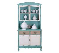 Küchenvitrine Shabby Chic Vitrine Vaisselier/Buffet de Cuisine B) Palazzo Exclusif