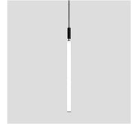 KUENCE Modeen Simplicité Suspension en Fer Forgé LED Long Tube Lustre Cylindre Lampe Suspendue Luminaires Réglables pour Bar Café Restaurant Suspendu (Taille: 100 cm/39,4 pouces, Couleur: Lumière