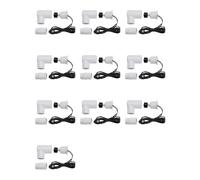 Kueohse 10X Interrupteur à Flotteur SS2 en Forme de L avec Adaptateur de 3/4 Pouce et de 6 Pieds Interrupteur à Flotteur D'Eau pour Bac de Vidange Sortie de Condensat