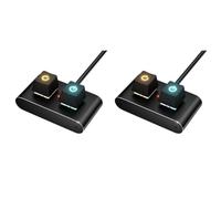 Kueohse 2X Interrupteur d'alimentation pour Ordinateur de Bureau, Carte Mère, Bouton de Démarrage Externe, Marche/Arrêt, Câble D'Extension avec Adaptateur