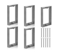 Kueohse 5 Pièces D'Extension de Boîte de Sortie de Prise Simple de 1/2 Pouces, Boîte D'Extension de Prise Électrique avec Rallonge de Prise à 10 Vis