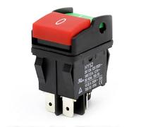 Kueohse Interrupteur à bouton-poussoir électrique industriel HY52 pour interrupteur mécanique 4 broches avec lumière, 125/250 V, , facile à utiliser