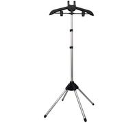 Kueohse Présentoir Cintre Vêtement Pliable Trépied Vapeur Rack Tissus Fer Support Suspendu Vêtements Séchoir Noir