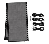 Kueohse Tissu de Chaise de Remplacement avec Cordon à Pâte Élastique pour Chaise Salon Extérieure pour la Fronde Chaises de Pelouse Pliante Extérieure Noire Noire