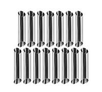 Kueohse Tubes de Cannoli à Pain Brioché Formes de Cannoli en Acier Inoxydable 15 Pièces Moules à Pâtisserie Danoises en Corne de Crème Antiadhésive Faciles à Utiliser