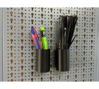 Küpper Lot de 2 récipients ronds pour paroi perforée Küpper et perforation européenne 45 mm - Support système - Accessoires pour panneau perforé