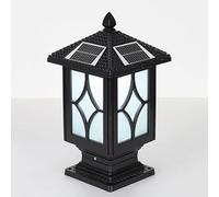 KUEYANB Luminaire De Jardin De Style Rétro Pour Villa, Cour Ou Terrasse, Étanche, À Énergie Solaire, Pour Poteau De Clôture Ou De Terrasse. Lampe Pilier Facile À Installer, Pour Pelouse Ou Allée