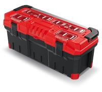 Kufr na nářadí s kov. držadlem TITAN PLUS 752x300x304 mm - barva: červená