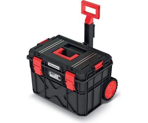 Kufr na nářadí s transp. kolečky X BLOCK TECH 546x380x400 mm - barva: černá