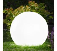 Boule lumineuse solaire boule de jardin boule lumineuse solaire LED décoration de jardin boule solaire pour extérieur 25 cm, durée d'éclairage environ 6-8 heures, H 65 cm, pelouse de jardin