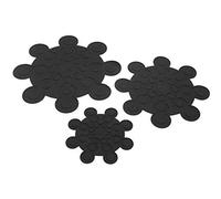 KUHN RIKON 20038 Protège-casseroles et poêles Set de 3 noir