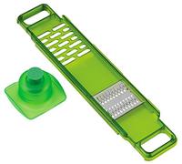 Kuhn Rikon 22687 Mandoline Râpe et Julienne Inox Vert 34,4 x 2,1 x 8,5 cm