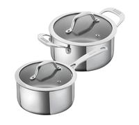 KUHN RIKON Allround Lot de 2 couvercles en verre Casserole 1,5 l/Casserole 2,3 l Tous feux dont induction Acier inoxydable
