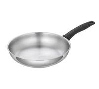 Kuhn Rikon Classic Poêle à Frire Inox Non Revêtue Ø 20 cm - Compatible Induction, Gaz & Four, Acier Inoxydable 18/10, Manche Ergonomique