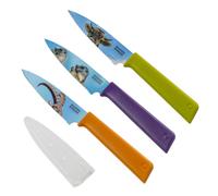 KUHN RIKON COLORI+ Set de Couteaux Animaux Suisses 3 pièces (Limited Edition), lame tranchante en acier inoxydable