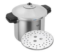 KUHN RIKON Duromatic Inox Autocuiseur avec poignées latérales 24 cm 8 litres, induction, acier inoxydable