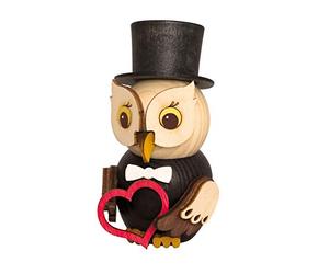 Kuhnert Différents mini hiboux - Figurine décorative en bois - Différentes tailles - Fabriqué en Allemagne