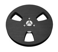KUIDAMOS Bobine de Bande Vide en Alliage D'aluminium Robuste, 1/4 et 5 Pouces, pour les Joueurs de Bobine à, Améliore la qualité Sonore, Pièces de Rechange (Noir)