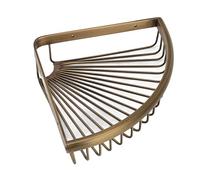 KUIDAMOS Caddie de Douche d'angle en Laiton Vintage, Organisateur de Salle de Bain élégant, étagère de Rangement pour Petits Espaces