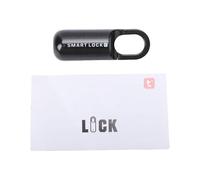 KUIDAMOS Cadenas Intelligent WiFi, Serrure Intelligente D'entrée sans urable pour Valise, Sac à Dos, Bagages, Alarme de Faible Puissance Rechargeable (Noir)