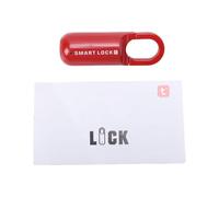 KUIDAMOS Cadenas Intelligent WiFi, Serrure Intelligente D'entrée sans urable pour Valise, Sac à Dos, Bagages, Alarme de Faible Puissance Rechargeable (Rouge)