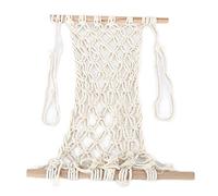 KUIDAMOS Filet de Hamac à Fruits Suspendu, Rangement en Corde de Coton Peu Encombrant pour Cuisine, Salle de Bain et Salon, 1 unité