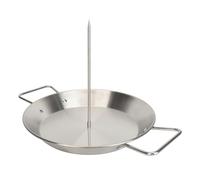 KUIDAMOS Grill à Brochettes Vertical en Acier Inoxydable, Barbecue Durable pour les Réunions de Famille en Plein Air, Parfait pour les Brochettes et les Viandes Rôties (Avec Brosse)