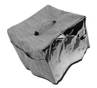 KUIDAMOS Housse de Grille-pain Imperméable en Tissu Oxford, Housse Anti-poussière pour Appareils de Cuisine, Gris 34x35.5x25cm