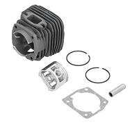 KUIDAMOS Kit de Piston Cylindre Durable de 45,2 Mm pour Pièces de Rechange de Tronçonneuse 5800 58 Cc, Performances Stables, Ajustement Universel, Fer + Alliage D'aluminium, pour les Amateurs
