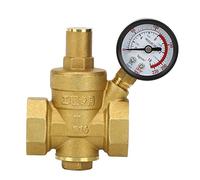 KUIDAMOS Réducteur de Pression d'eau Réglable à Structure de Piston 107 Mm de Hauteur Solide 16 kg/cm² DN25 32 Mm Réducteur de Pression d'eau en Laiton pour Appareils à Eau du Robinet