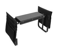 KUIDAMOS Siège de Jardin Pliant avec Pochettes à Outils, Banc Portable pour S'agenouiller, adapté aux Femmes et aux Hommes (Noire)