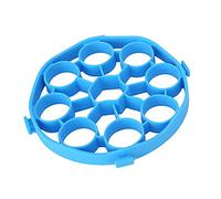 KUIDAMOS Support à Vapeur en Silicone à 9 Trous avec Coussin D'isolation Thermique pour Autocuiseur et Casseroles Multifonctions, Durable et Passe au Lave-vaisselle, 1 unité (Bleu)