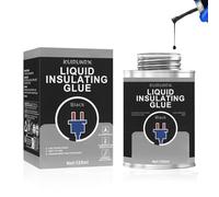 KUIRUNRX® Colle de Ruban Isolant Liquide, 125 ML Revêtement en Caoutchouc Isolant Liquide, Résistant aux Hautes Températures pour isolation des Câbles Intérieur et Extérieur (Noir)