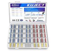 Kuject Lot de 420 connecteurs de fil à souder auto-souder, thermorétractable, manchon de soudure, étanche, isolé, bornes électriques pour bateau, camion