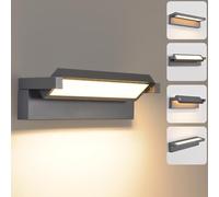 KUKAK 36W Applique Murale,Angle de Lumière Réglable,3000K,Gris Foncé | LED Éclairage Mural Moderne Éclairage Mural,Luminaire Murale Imperméable IP65 Blanc chaud,Lampe pour Terrasse Entrée Jardin
