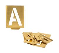 KUKKO Jeu de gabarits de marquage 327 lettres A-Z hauteur des caractères 100mm feuille spéciale TURNUS Quantité:1